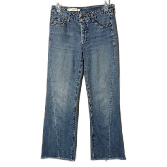 Pilcro and the letterpress ladies cropped raw hem jeans size 28 - Picture 1 of 12
